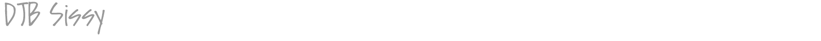 DJB Sissy font preview